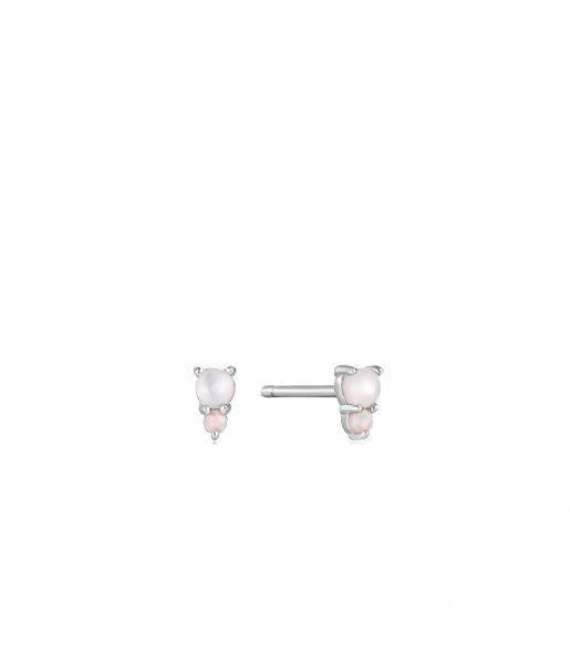 Ania Haie  Mother Of Pearl And Opal Stud Earrings Silver